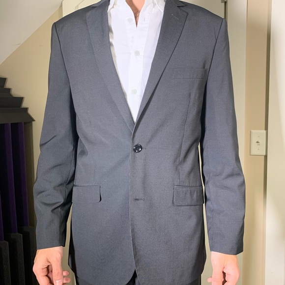 Mark Eckō Charcoal Grey Black Suit 38R - Picture 5 of 6